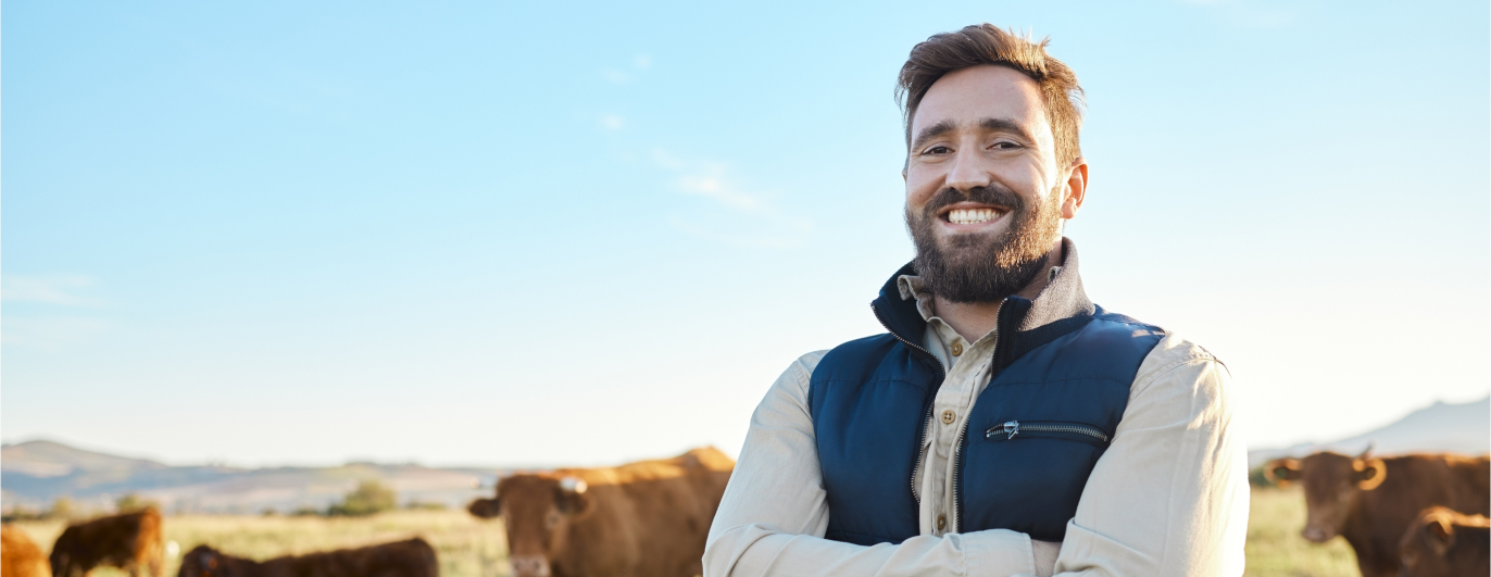 uomo in un paesaggio di campagna - man in a countryside